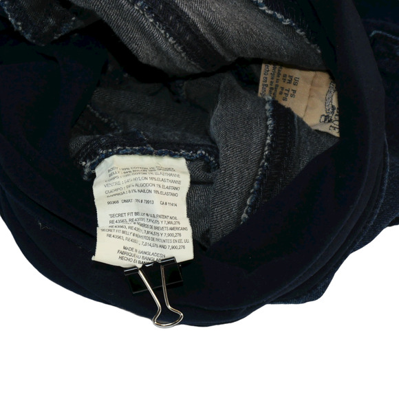 Indigo Blue Women's Denim Maternity Jeans Size Petite Small PS Secret Fit Belly - Picture 6 of 7